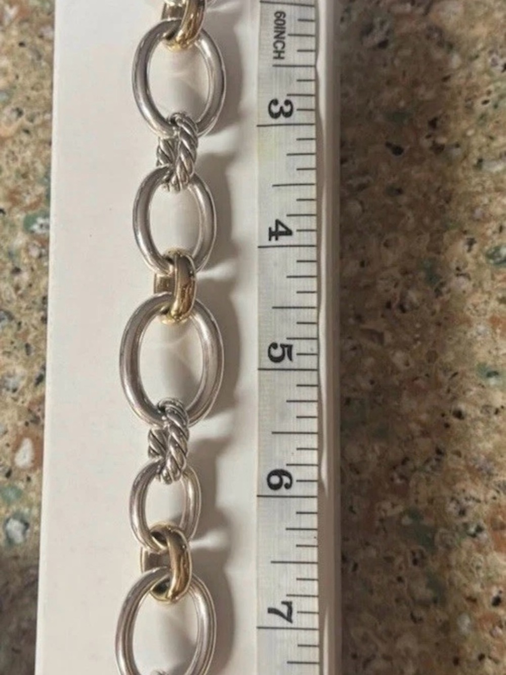 David Yurman Bold Mercer SS & 18kt gold - Picture 2 of 13
